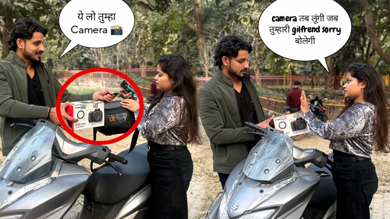 विधायक के लड़के ने दिया नया Camera 📸😱|| khushi ने किया मना 😟|| Khushi Pandey 