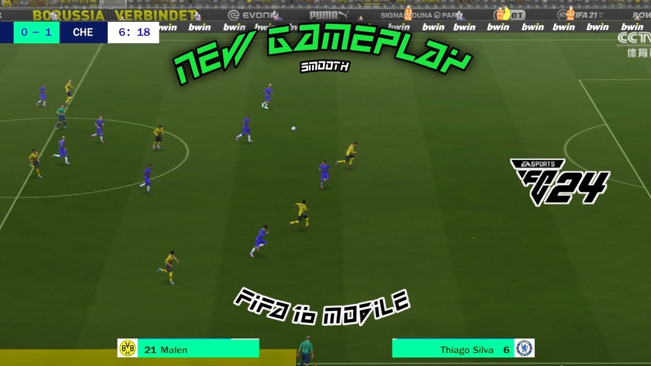 Share!! New Gameplay Smooth Fifa 16 Mobile | Fifa 16 mod EA SPORTS FC 24 | HD GRAPICH