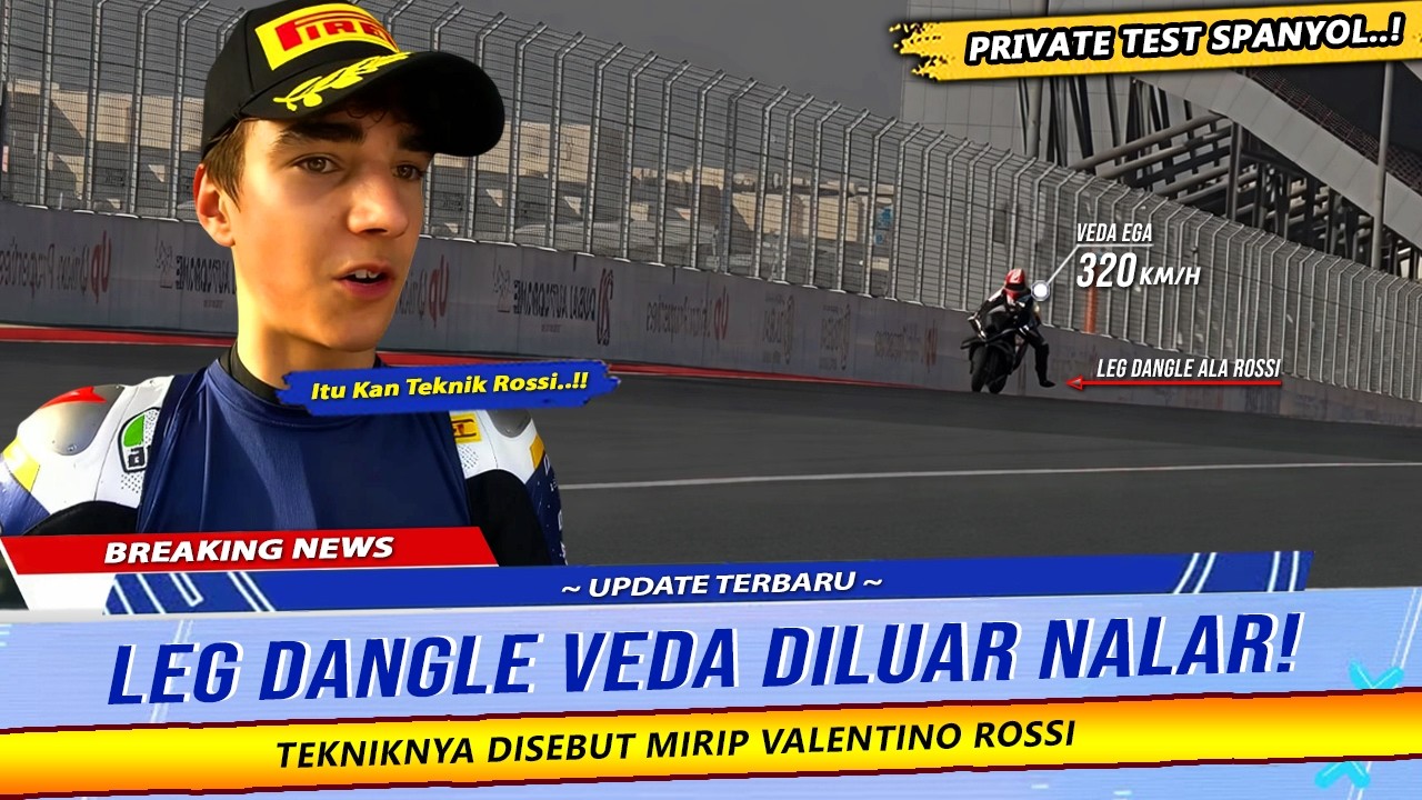URIARTE SAMPAI SYOK! VEDA TIRU LEG DANGLE ALA ROSSI JELANG DEBUT MOTO3 2026