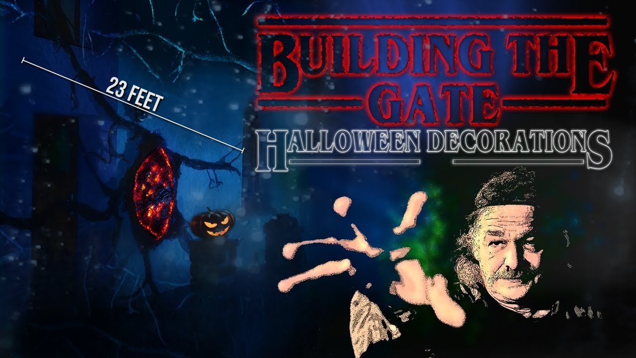 Building the Gate from Stranger Things DIY Halloween Decorations