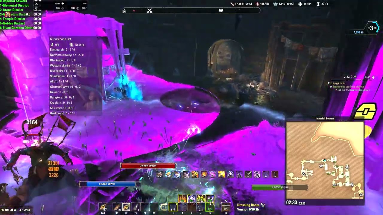 Imperial City Sewers run from base to Molag Bal, solo no death, stamina sorcerer