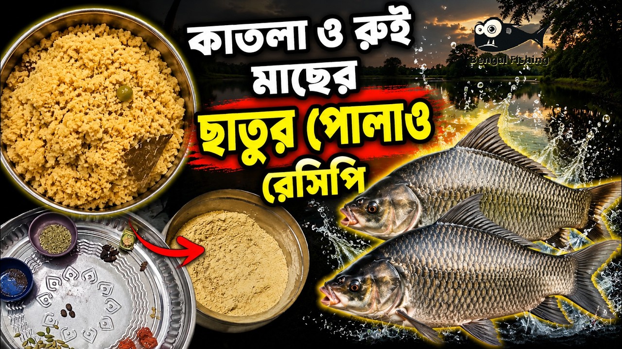 কাতলা মাছের স্পেশাল ছাতুর পোলাও বানানোর সম্পূর্ণ প্রসেস | KATLA SPECIAL SATTU POLAO RECIPE | TRY IT