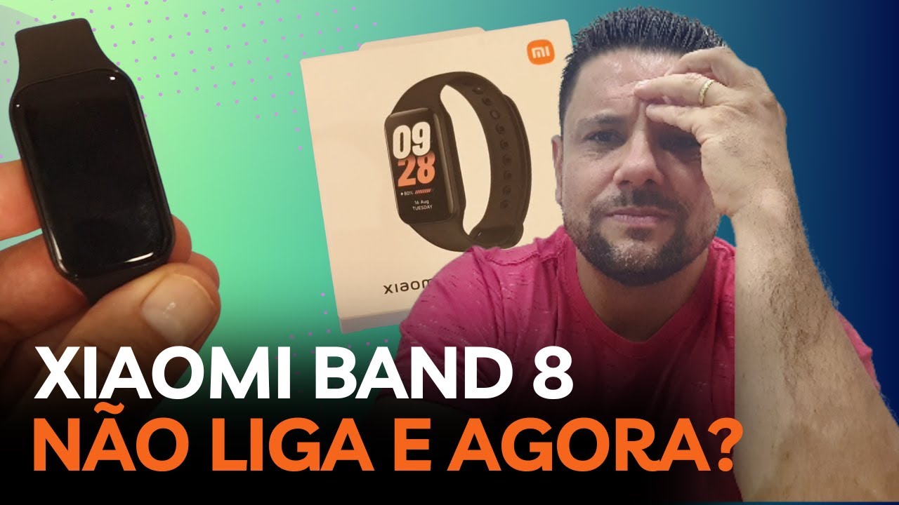 Xiaomi SMART BAND 8 ACTIVE NÃO Liga (Tela Preta) Parou De Funcionar (COMO RESOLVER)