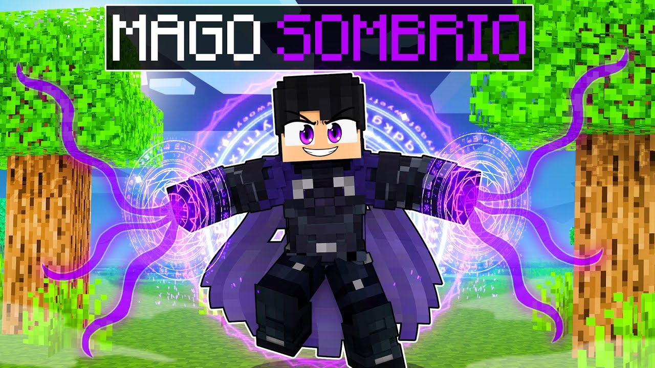 P3DRU virou um MAGO SOMBRIO no Minecraft POR 24 HORAS!
