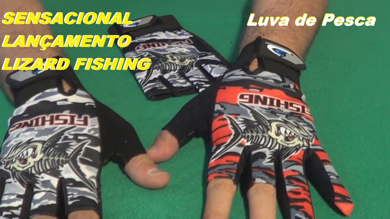 Luva de Pesca SUPER DIFERENCIADA - Lançamento Lizard Fishing.