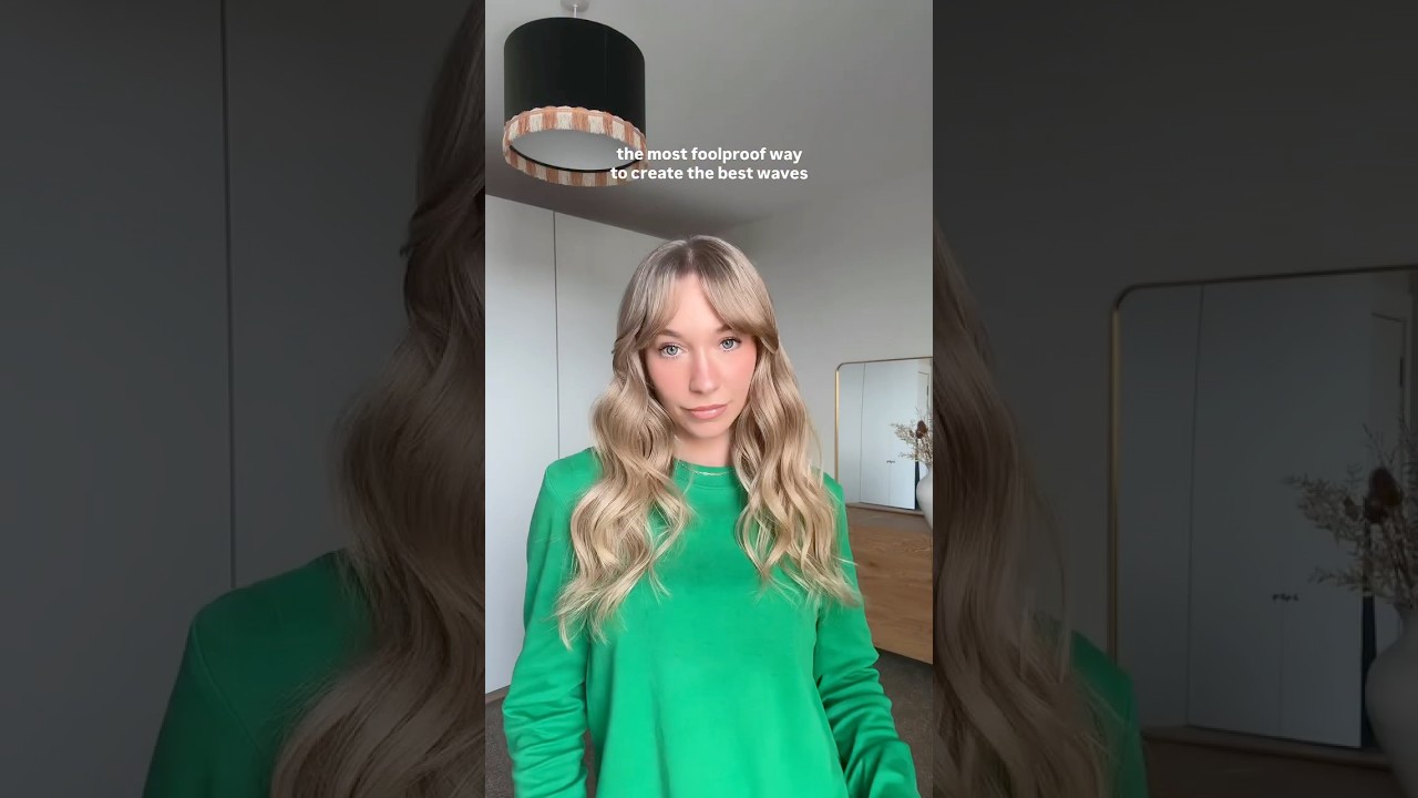 the most foolproof way of creating those loose effortless waves #hairstylist #hairtutorial #shorts