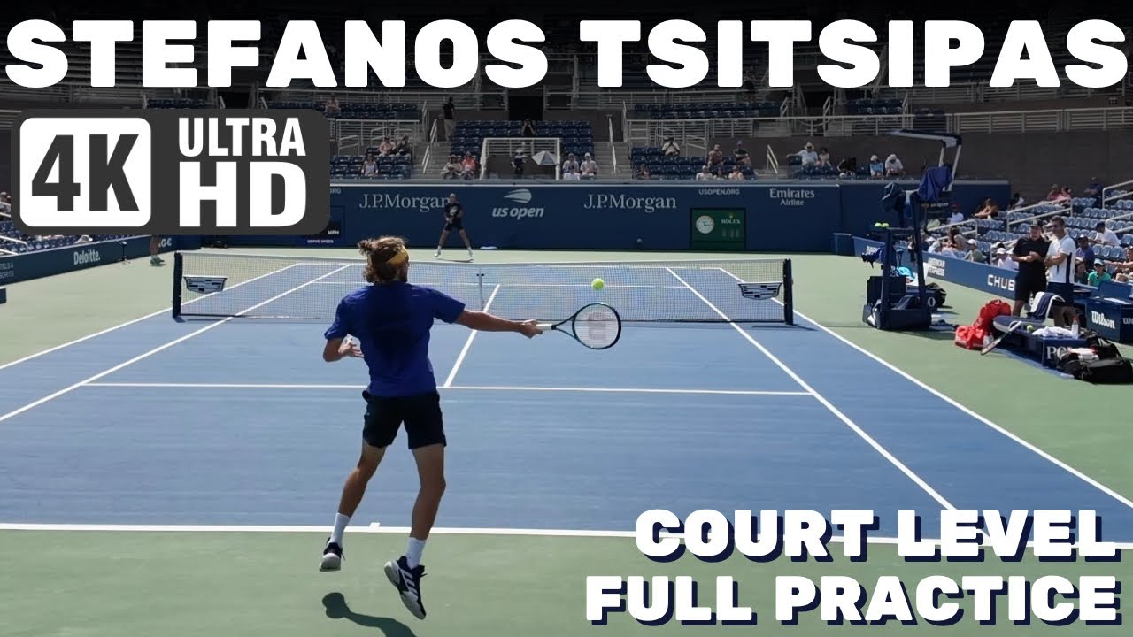 Stefanos Tsitsipas | Court Level Practice [2024 US Open]