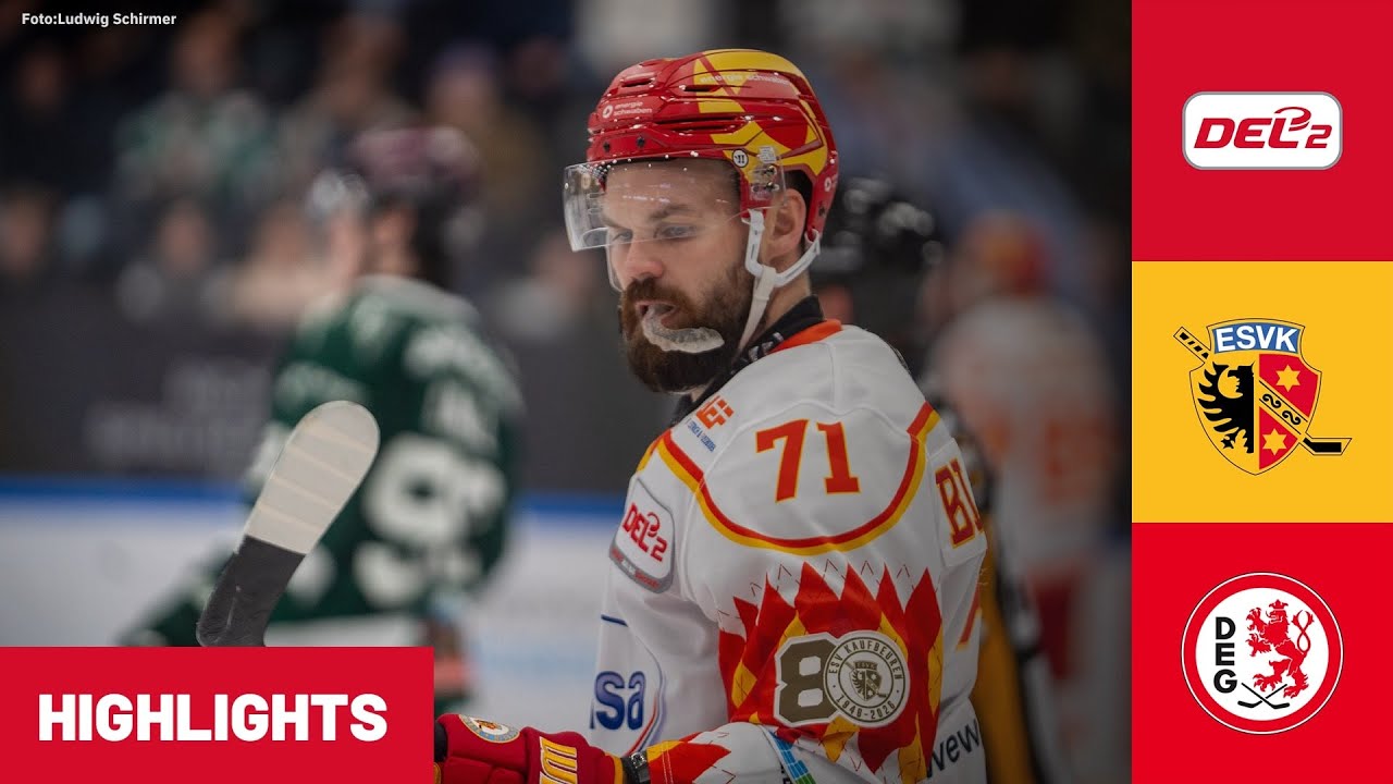 DEL2: ESV Kaufbeuren vs. D&uuml;sseldorfer EG | Highlights