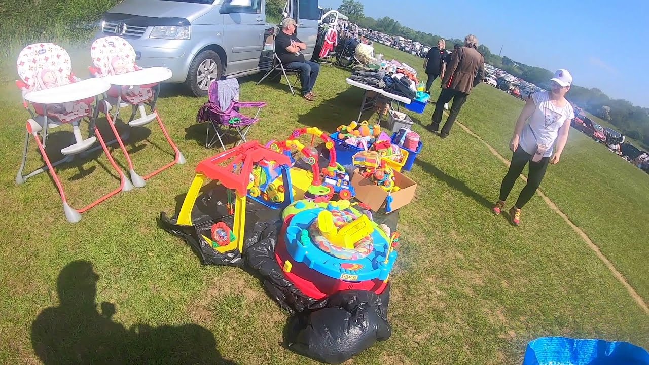 B'lucky magnificent bank holiday car boot bonanza hunt its a long one & george ross  VLOG #42