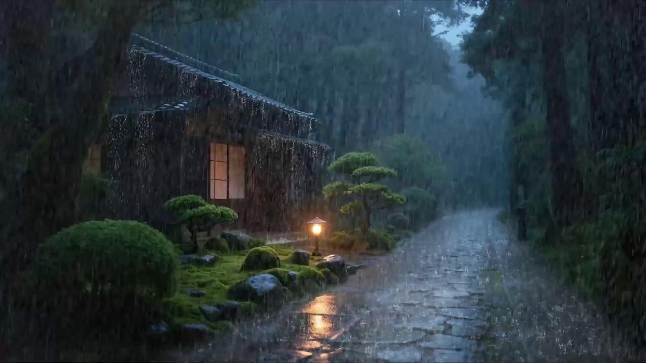 Esprit qui ralentit &ndash; Ambiance pluie lente &ndash; Maison calme la nuit &ndash; Apaisement 💫🌙