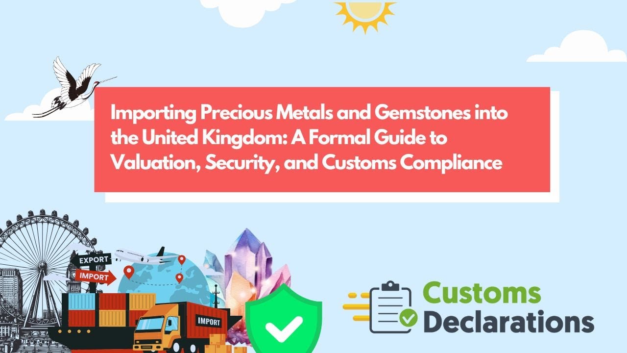 Importing Precious Metals & Gemstones to the UK: Valuation, Security & Customs Guide