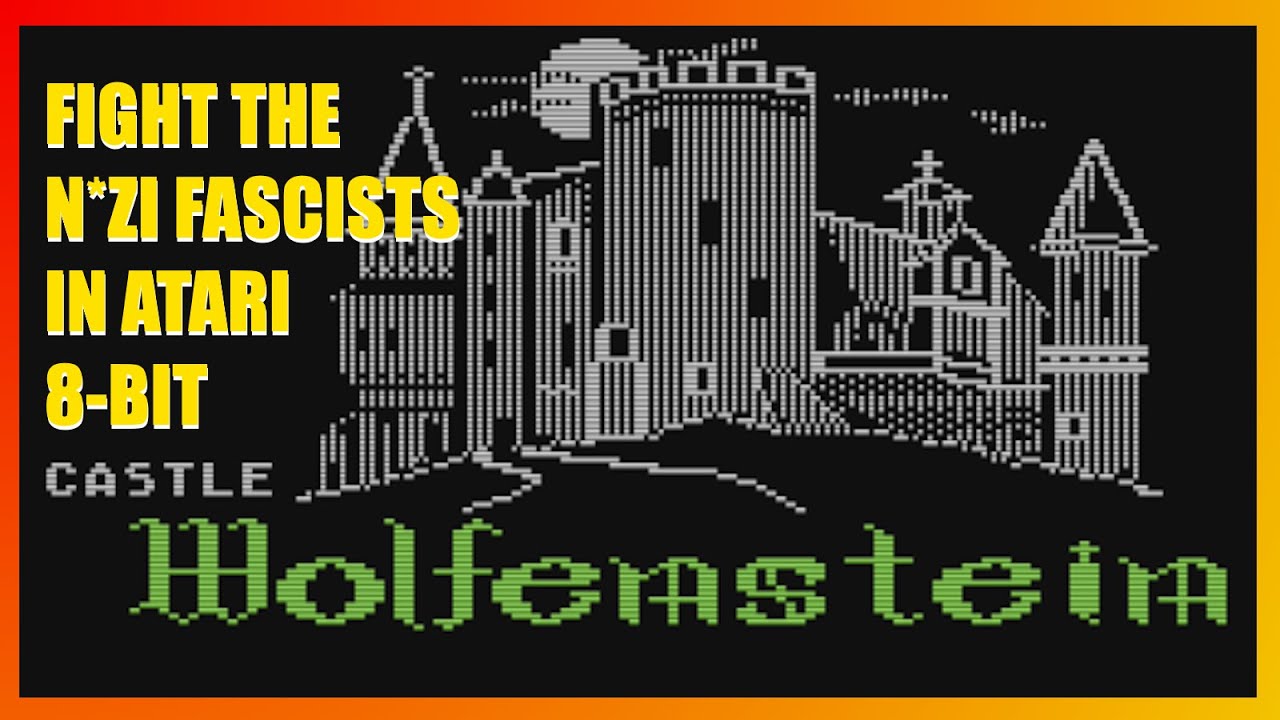 Castle Wolfenstein: Fightin' N*zi Fascists in the Atari 8-bit version of this Silas Warner Classic