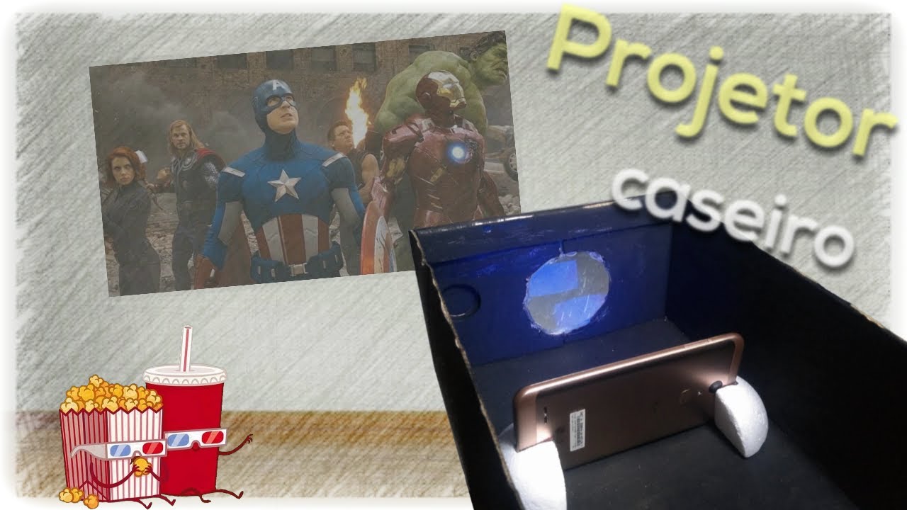 CINEMA EM CASA! Como fazer um Projetor de V&iacute;deo (caseiro)