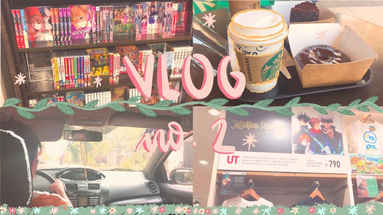 vlog no.2 (｡･∀･)ﾉﾞ// college exams, manga shopping, jjk shirts, booktok books, unboxing ⭐🛒