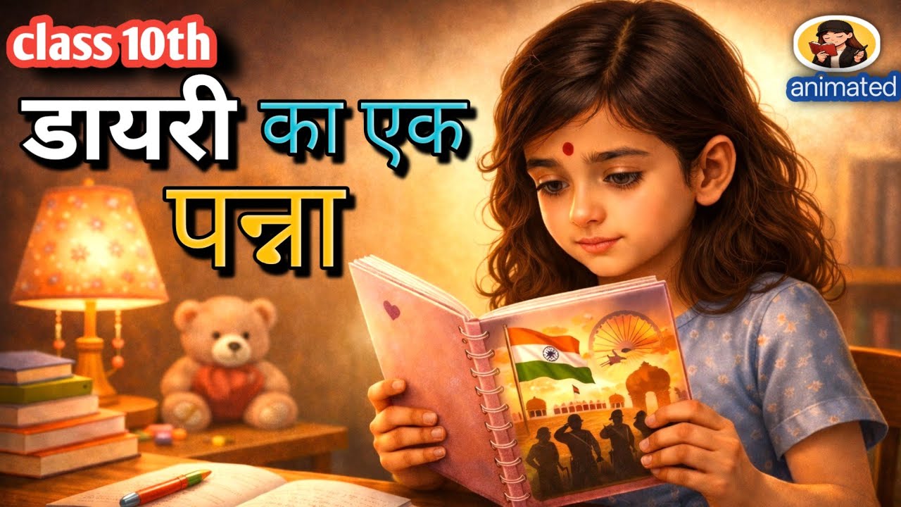 Dairy Ka Ek Panna Class 10th | dairy ka ek class 10th examination with animation | Hindi Class 10th 