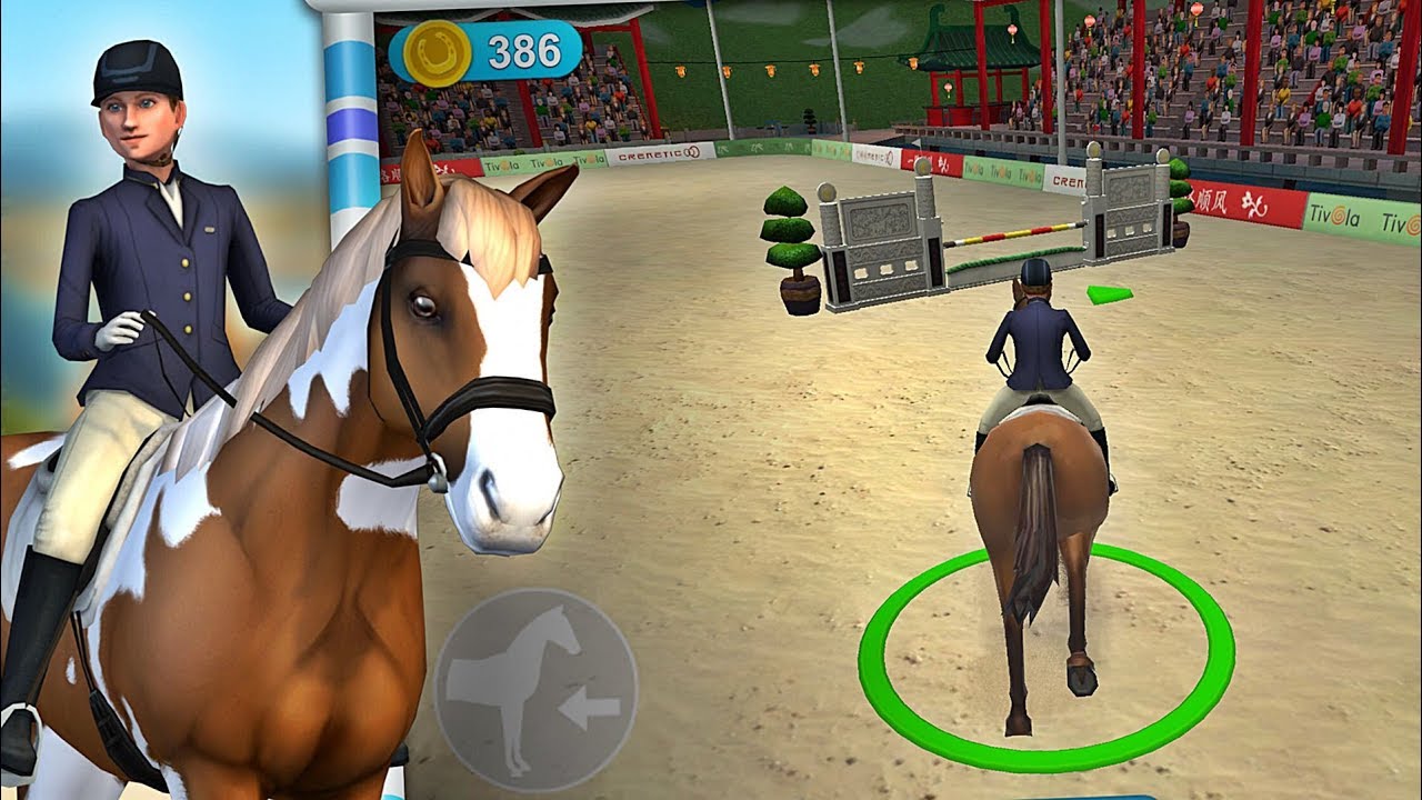 Springreiten 🐎 Pferde Reit-Spiel (Tivola) 🐎  Kinderspiele Stars