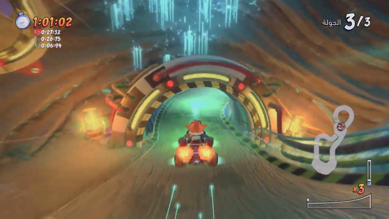Crash Team Racing هزيمة فيلو في جميع المابات#1