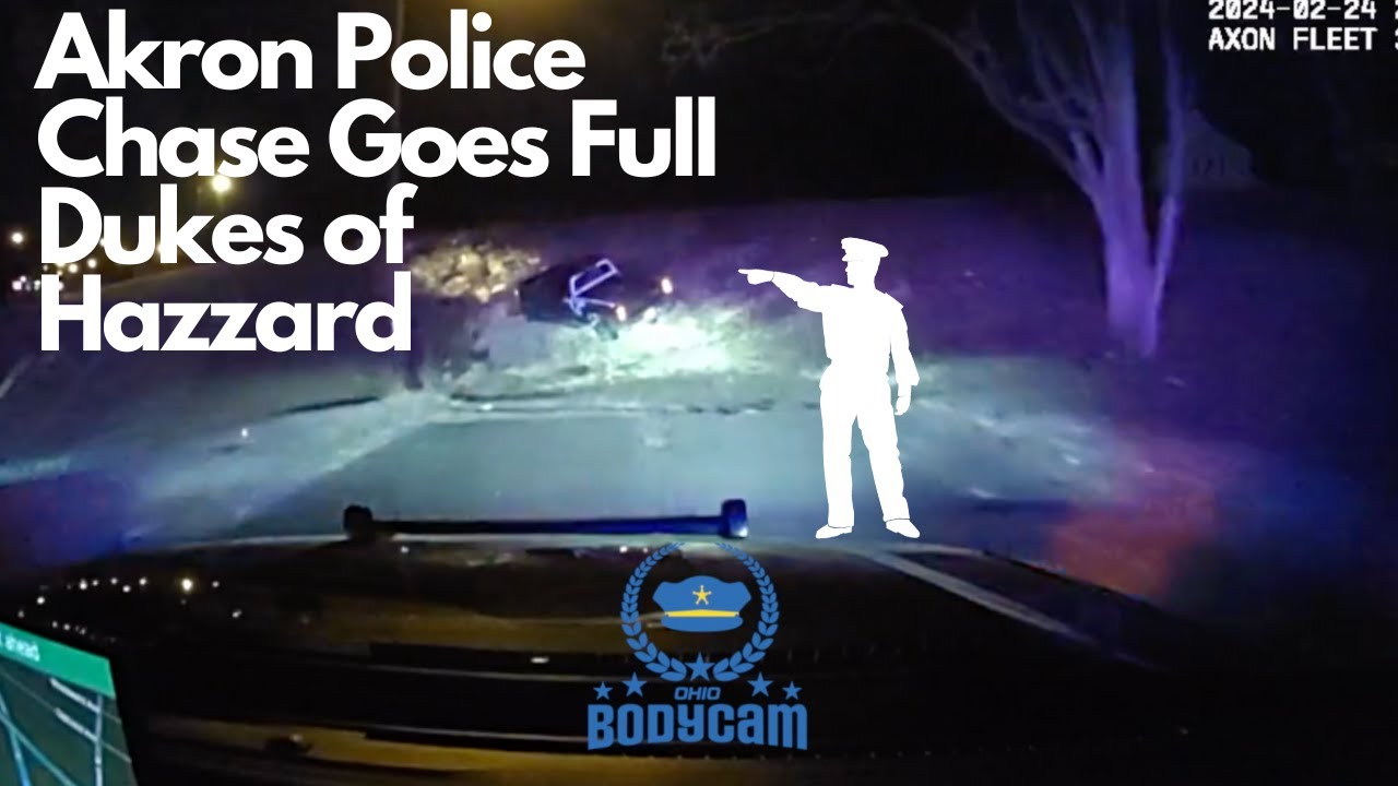 Akron Police Chase Attempts Dukes of Hazzard