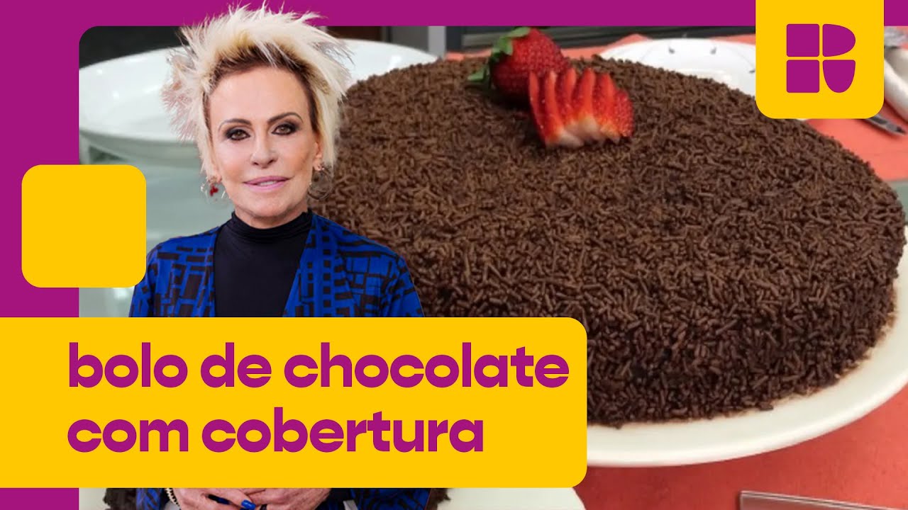 Bolo de chocolate com cobertura! 🥮 | Ana Maria Braga | Mais Você