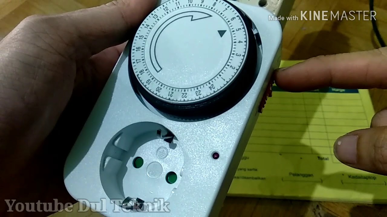 Cara pakai setting timer manual stop kontak 24jam kaiser
