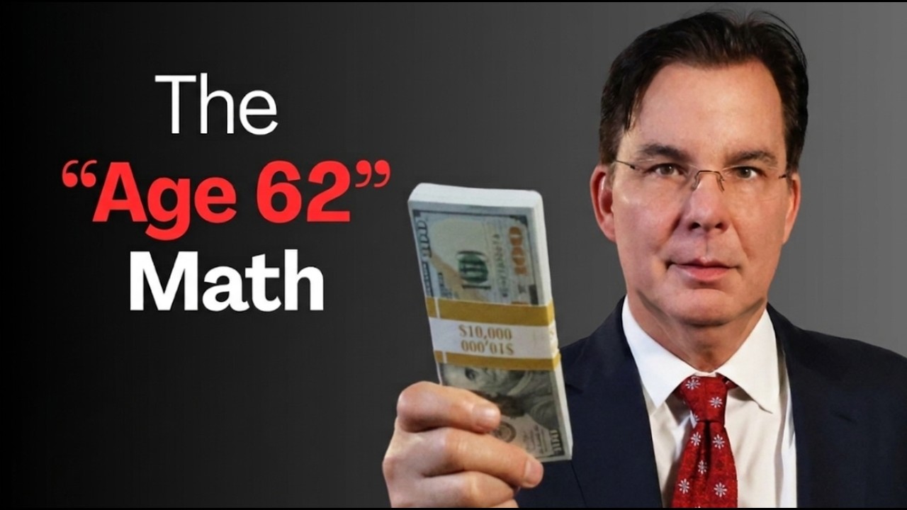 The REAL MATH Behind Claiming Social Security at 62 |  Geoffrey Schmidt