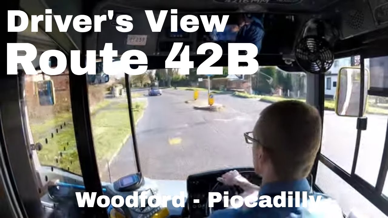 Driver's View - Route 42B Woodfoord to Manchester Piccadilly - Unedited Traffic