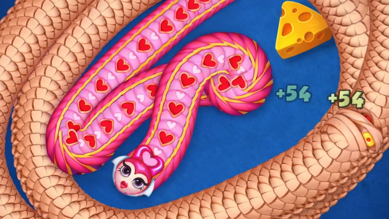 🐍 WORMS ZONE.IO Hungry snake in top gameplay 69 worms zone best gameplay!#wormszone #wormszoneio 