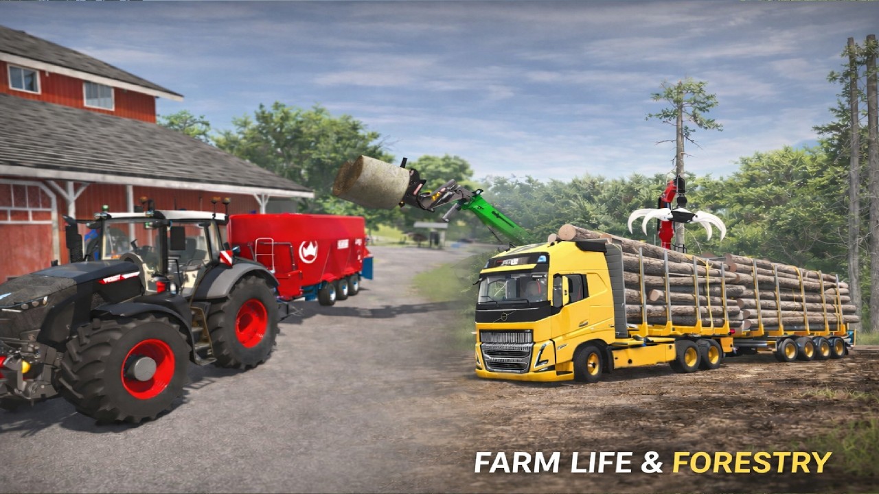 A Full Day on the Farm | Feeding Animals, Baling Fields & Processing Logs on Riverbend Springs