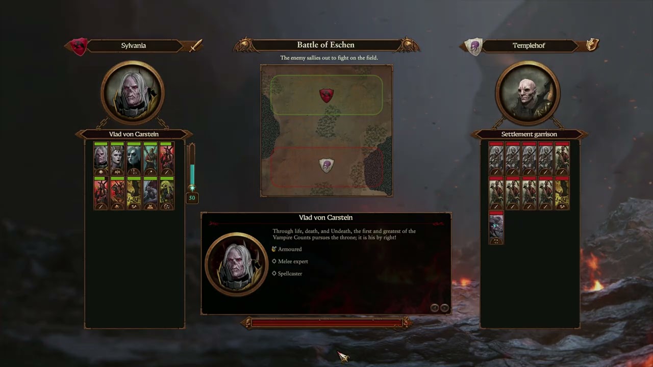 Lets play : Vampire Counts , Silvania , Vlad von Carstein , Total War Warhammer 3 , E1