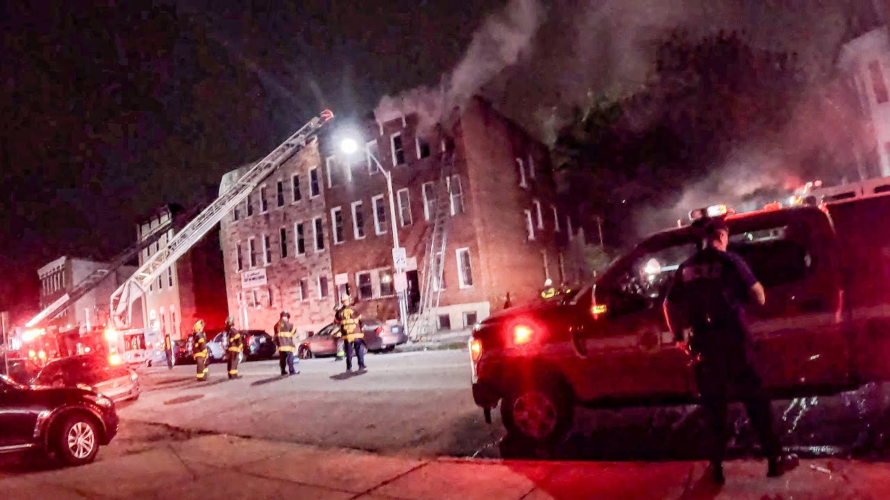 Baltimore - Investigation turns into working fire on N Carey St 10-13-25
