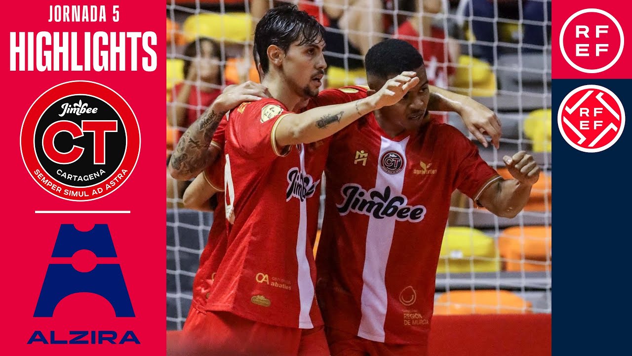Resumen #PrimeraDivisiónFS |  Jimbee Cartagena Costa Cálida  6-3 Family Cash Alzira| Jornada 5