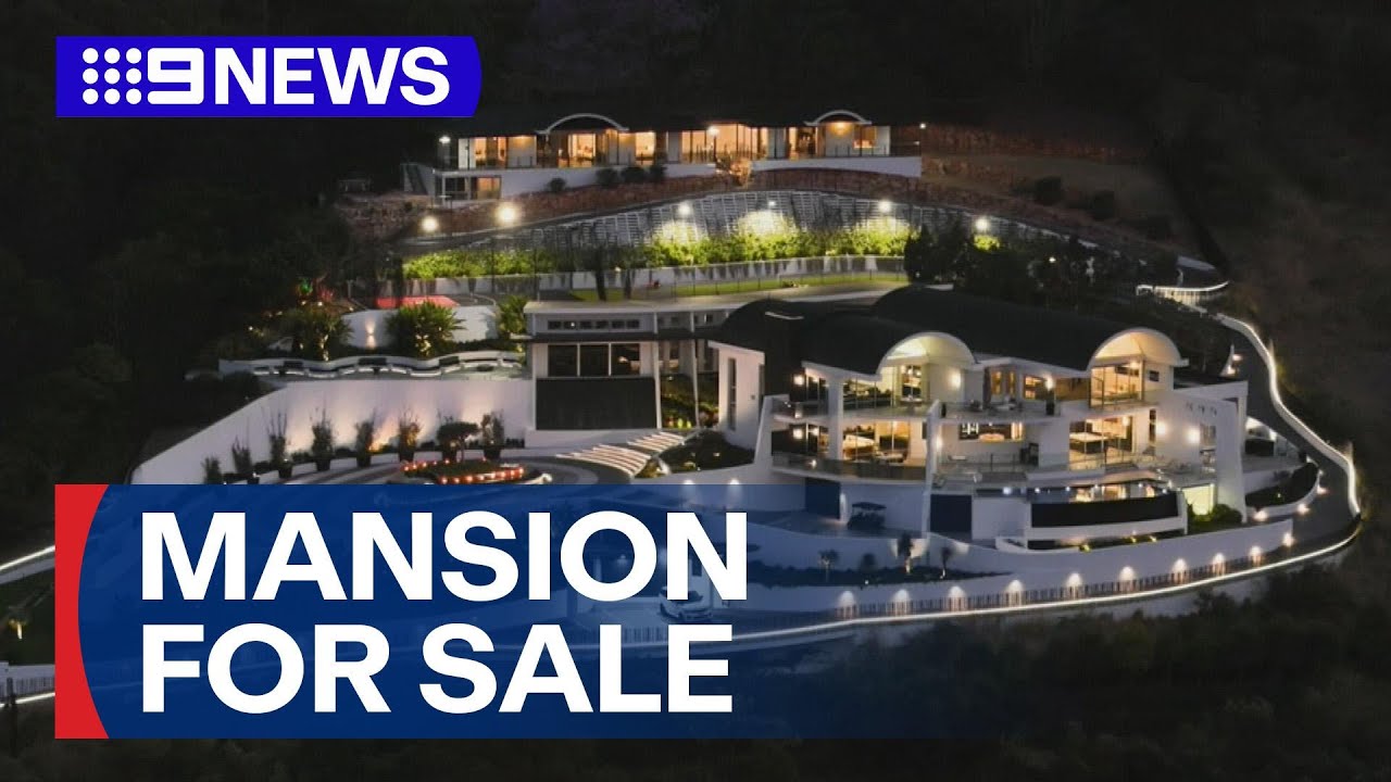 One of the 'most ambitious homes ever built in Australia' hits the market | 9 News Australia
