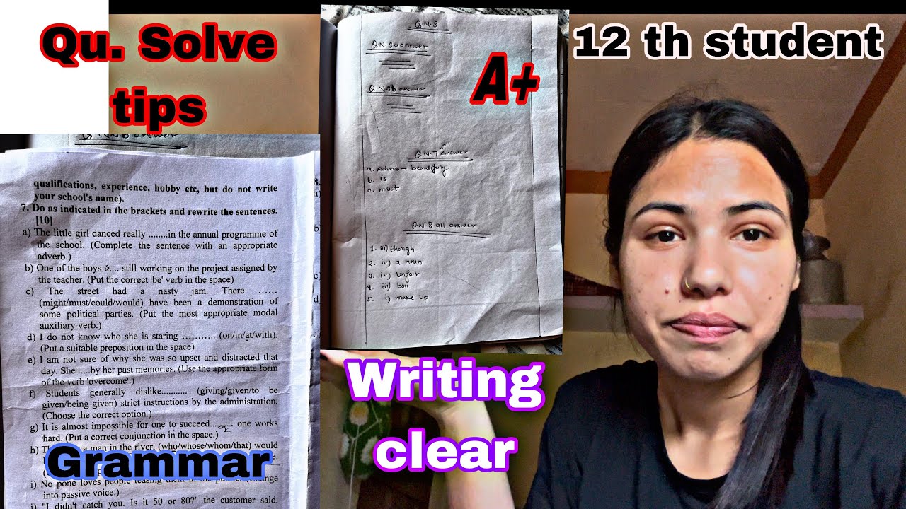“12th Grade Grammar Tips | How to Solve English Questions for A+ | Easy Tricks & Clear Writing!