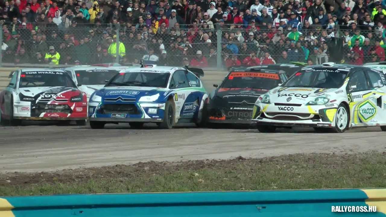 ERC Rallycross Supercars A-final Dreux 2012  Procter-Hvaal-Laboulle