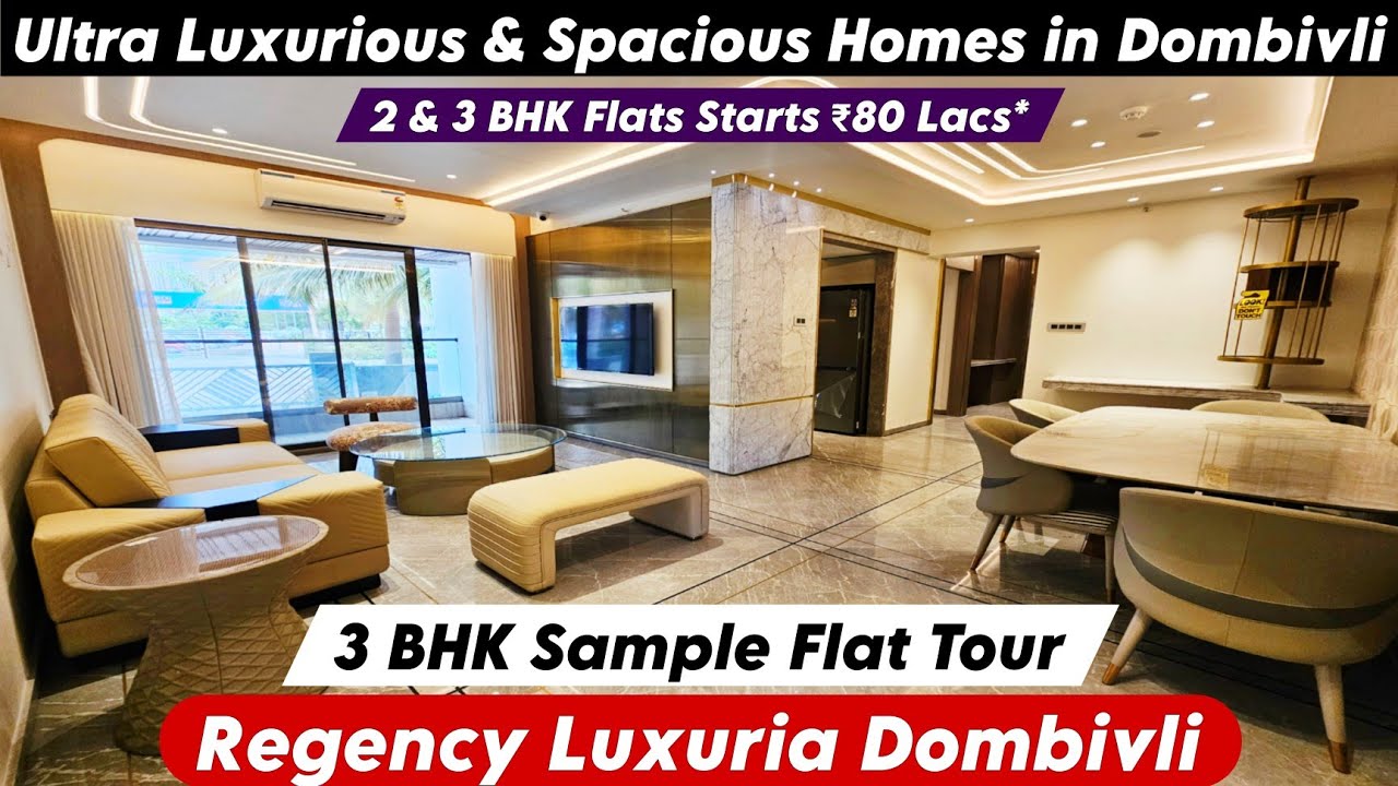 Regency Luxuria Dombivli East | 2 & 3 BHK Sample Flat | Attractive Payment Plan | Offer ☎️8800678921