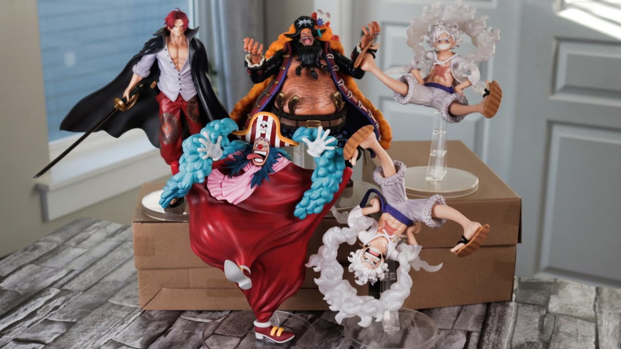 One Piece Figure Unboxing | Ichiban Kuji New Four Emperors | Luffy, Buggy, Blackbeard, and Shanks