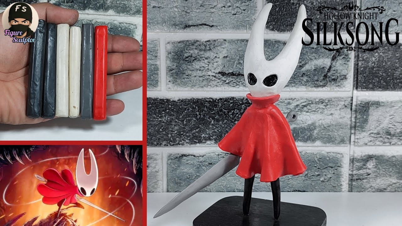 Como Hacer a HORNET 🕷️🪡 en Plastilina || Hollow knight Silksong || Figure Sculptor 🖌️