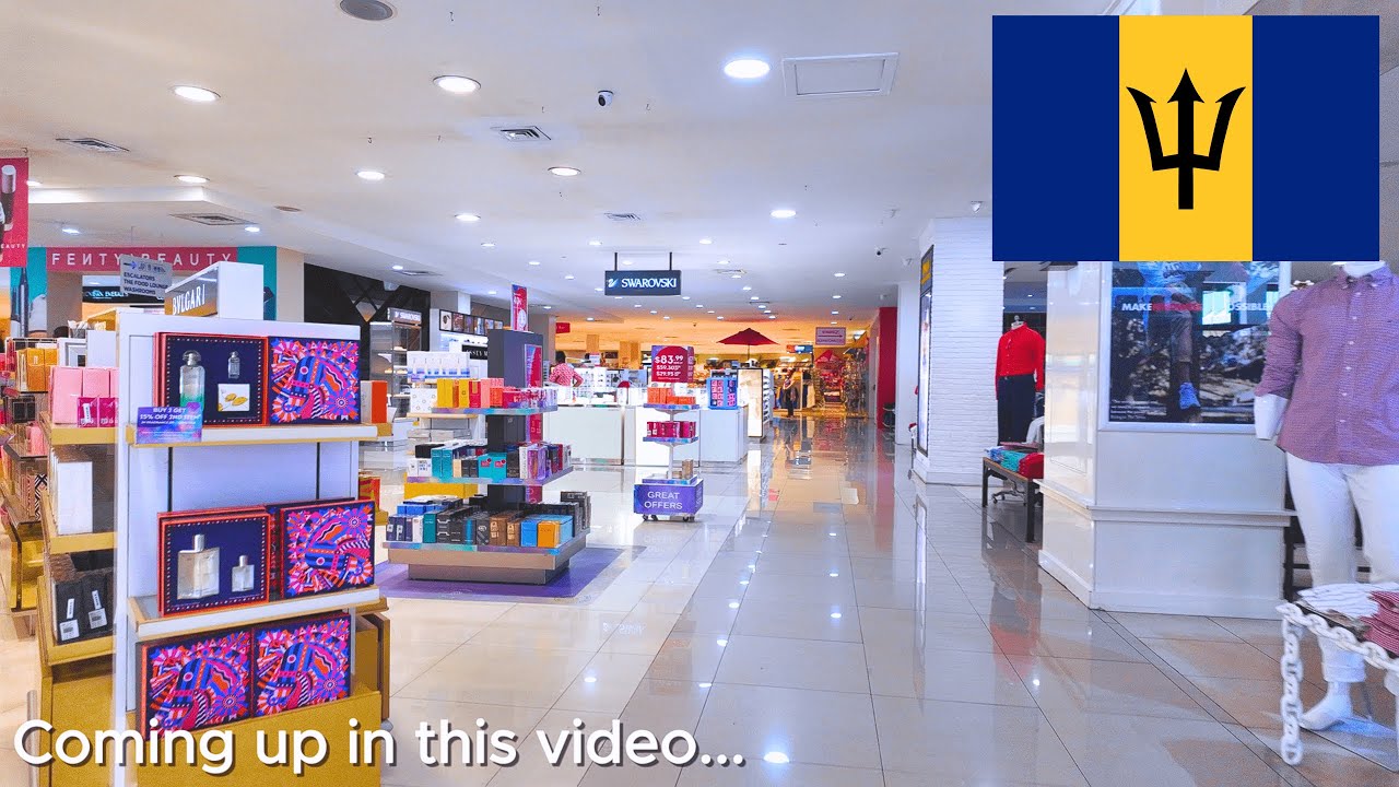 BIGGEST Shopping Mall in Bridgetown Barbados | 4k Walking Tour of Duty Free