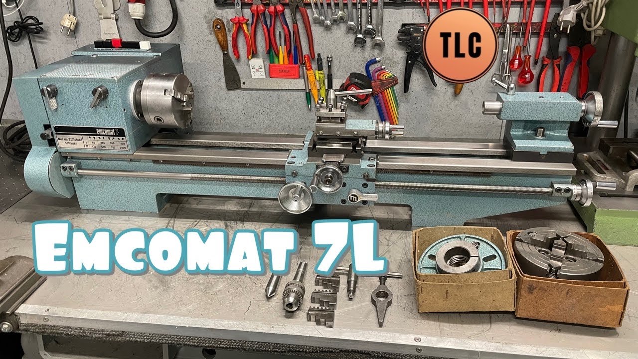 Emco Emcomat 7L Long Bed Lathe Svarv Tour Drehmaschine