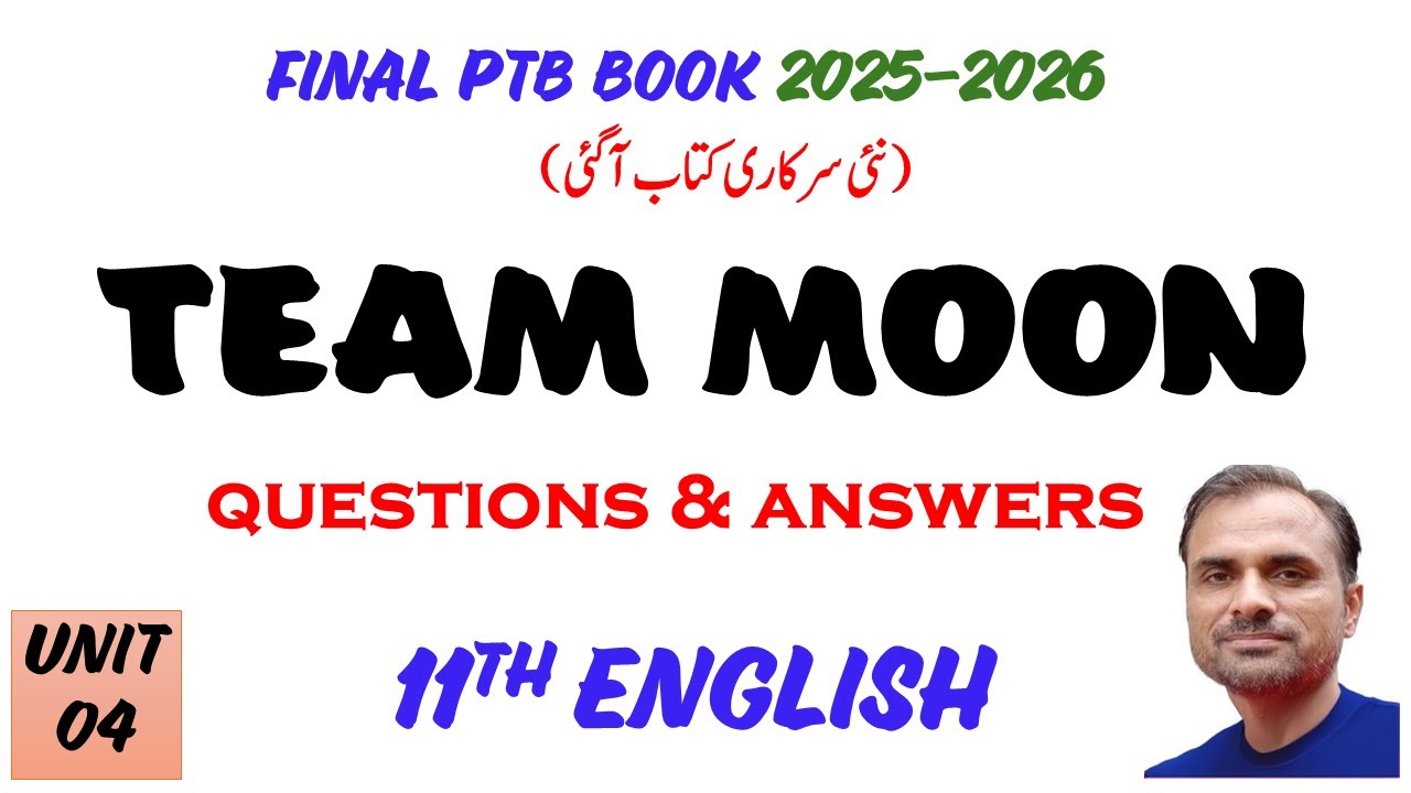 11th English (Final PTB Book 2025-2026) I Team Moon I Questions & Answers I Unit 04 #11thenglish