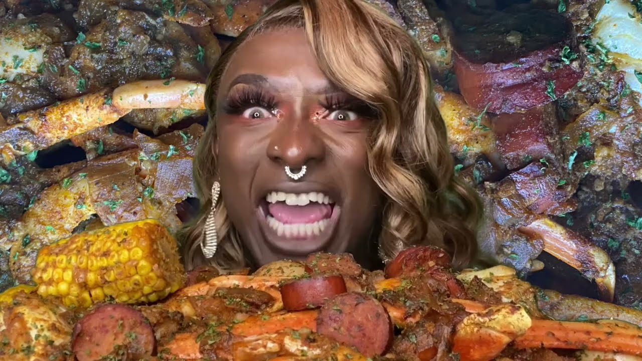 ОЧЕНЬ ОСТРОЕ отварное мясо снежного краба 🥵🤣