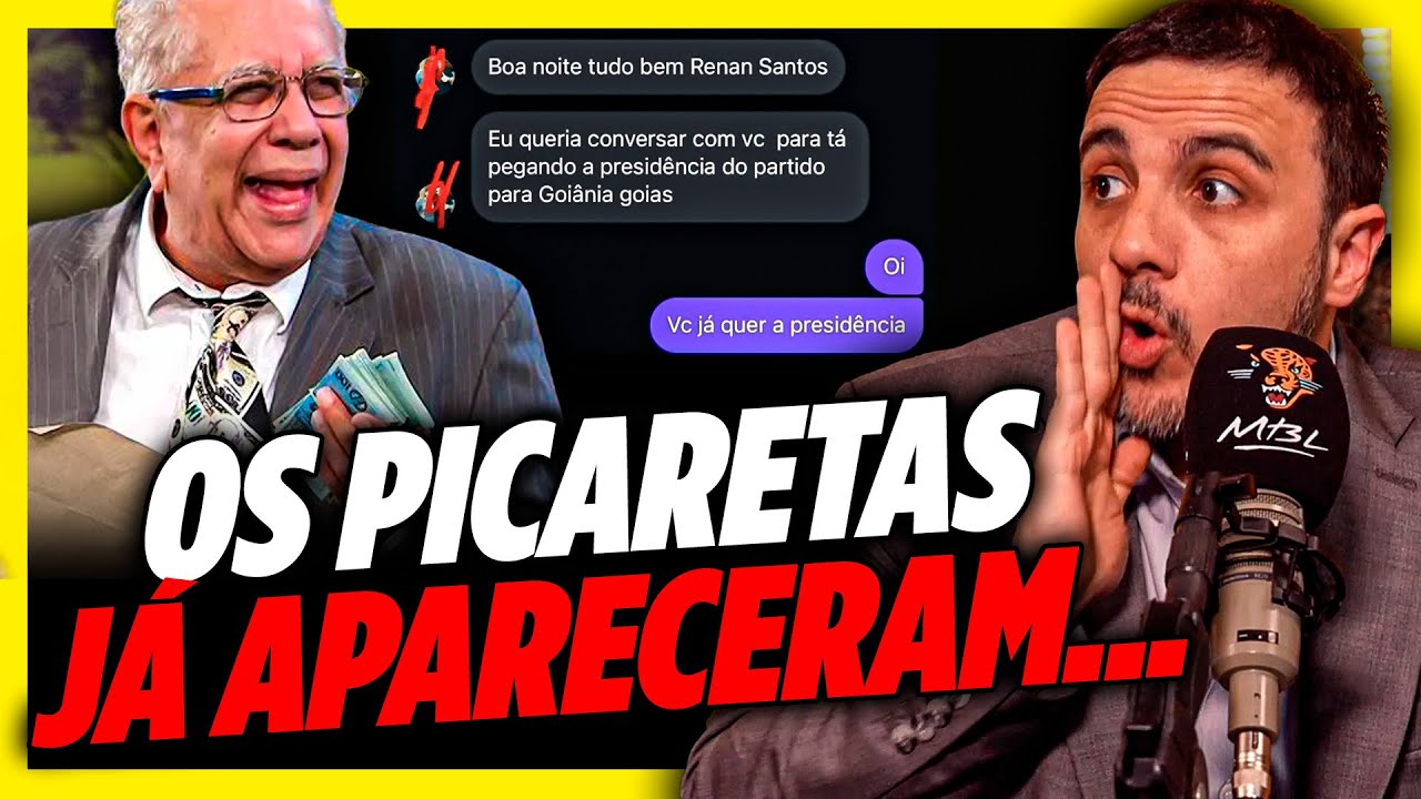 RENAN VAZA MENSAGENS DE PICARETAS TENTANDO CARGOS NO PARTIDO | Cortes do 