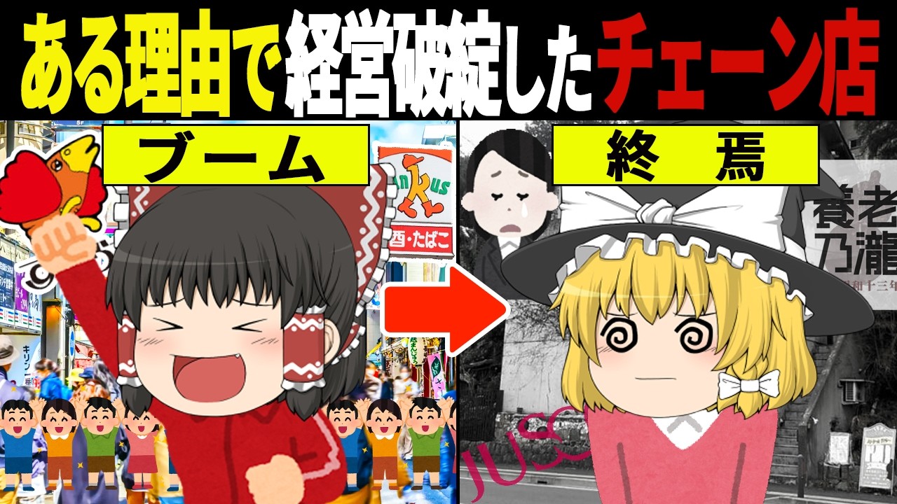 【ゆっくり解説】ヤバイ問題で消えた昭和のチェーン店36選【総集編】