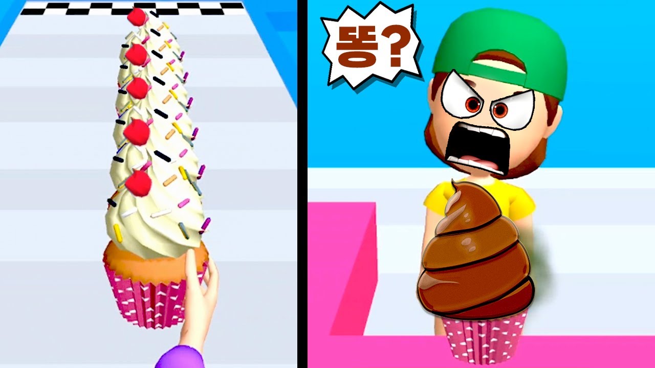 달콤한 컵케이크를 만들어요! [모바일 게임 : CUPCAKE STACK]