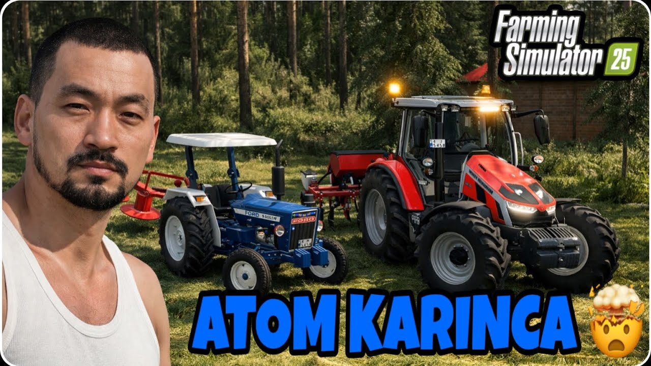 YENİ ATOM KARINCA İLE OT BİÇİP TARLA GÜBRELEDİM , SİLAJLIK MISIRIMIZIDA EKTİK...