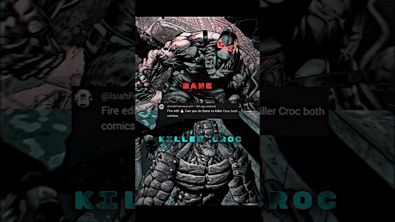 Bane vs Killer Croc - Comics - @IsiahFrancious-q1t #shorts