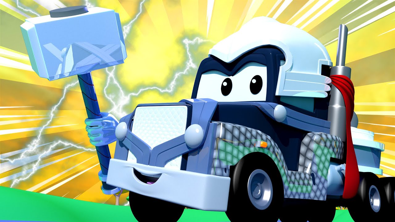 Specijal Osvetnici - Carl je Thor - Tomova Lakirnica u Auto Gradu 🎨 Crtani sa kamionima za djecu