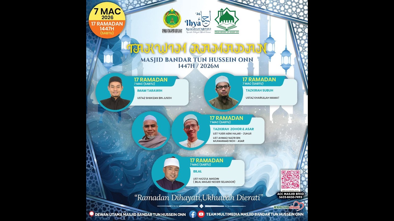 📣🕌🎥 TAZKIRAH ASAR 🎥🕌📣| UST AHMAD NAZRI | 07 MAR 2026M
