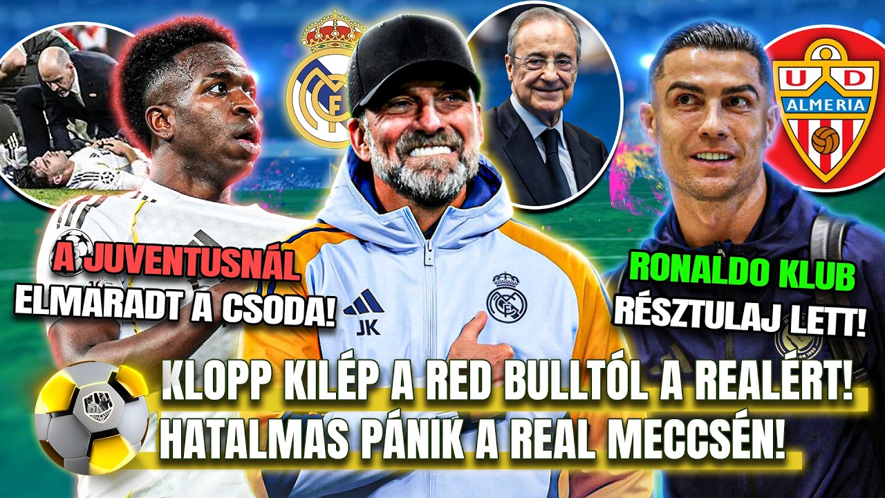 Szinte tény, Jürgen Klopp lesz a Real Madrid EDZŐJE! 🤯 Otthagyja a Red Bullt! Dráma a Real meccsen!