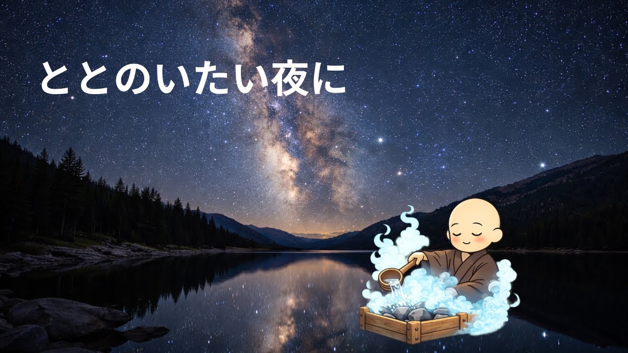 天の川でととのう｜禅ピアノBGM（ロウリュ音少し・約20分）